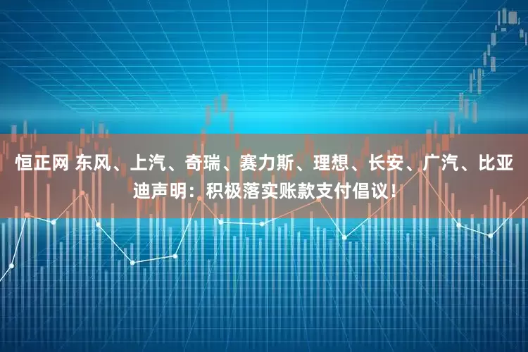 恒正网 东风、上汽、奇瑞、赛力斯、理想、长安、广汽、比亚迪声明：积极落实账款支付倡议！